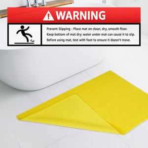 American Soft Linen 100% Cotton Bath Mat Rugs, 20x34 inches with Silicone Backing, Soft Absorbent Grip-Enhanced Bath Mats for Bathroom