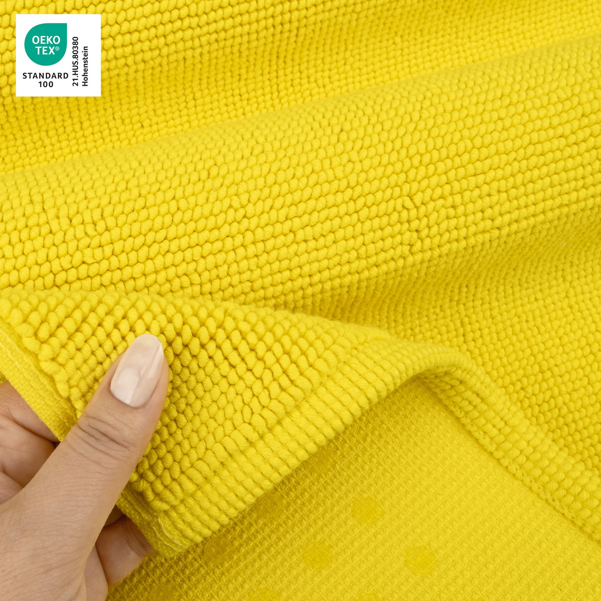 American Soft Linen 100% Cotton Bath Mat Rugs, 20x34 inches with Silicone Backing, Soft Absorbent Grip-Enhanced Bath Mats for Bathroom