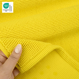 American Soft Linen 100% Cotton Bath Mat Rugs, 20x34 inches with Silicone Backing, Soft Absorbent Grip-Enhanced Bath Mats for Bathroom