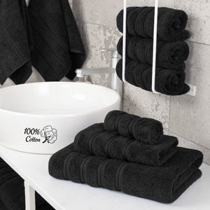 American Soft Linen 3 Piece 100% Cotton Extra Fluffy and Soft, Luxury Turkish Towel Set with 20 Different Colors
