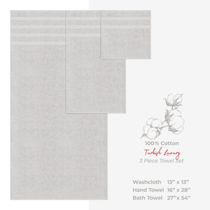 American Soft Linen 3 Piece 100% Cotton Extra Fluffy and Soft, Luxury Turkish Towel Set with 20 Different Colors