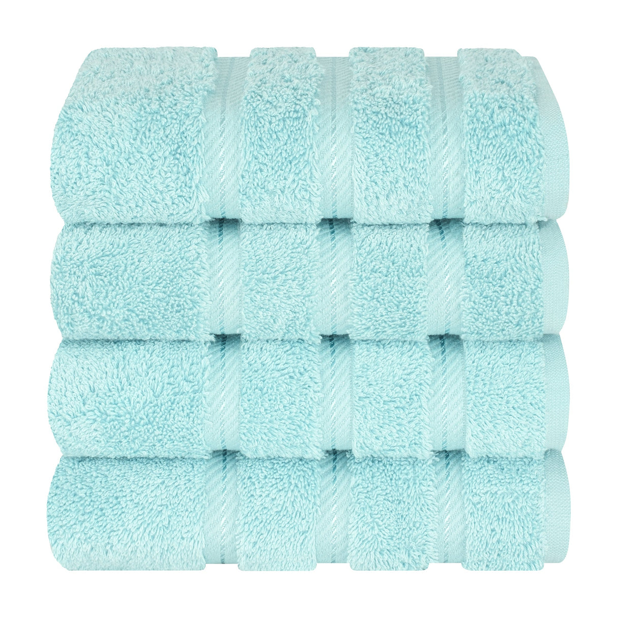 American Soft Linen 100%  Cotton Turkish Towels, 4 Pack Hand Towel Set, Super Soft, Absorbent, Quick Dry Premium Towels