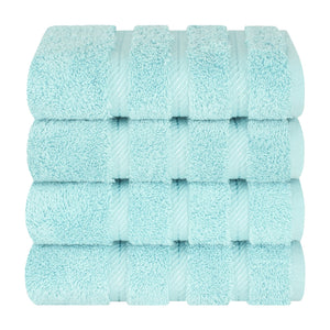 American Soft Linen 100%  Cotton Turkish Towels, 4 Pack Hand Towel Set, Super Soft, Absorbent, Quick Dry Premium Towels