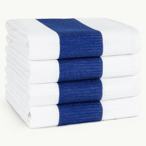 American Soft Linen 4 Packed Dish Towels, 100% Cotton Dish Cloths for Kitchen (BEST PRICE💖 )
