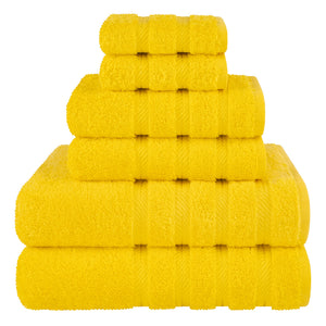 American Soft Linen 100% Cotton Turkish Towels, 6 Piece Bath Towel Set with 20 Different Colors