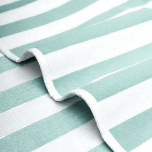 American Soft Linen, Premium Cotton 4 Pack Beach Towels, 30" x 60" Cabana Striped Pool Towels