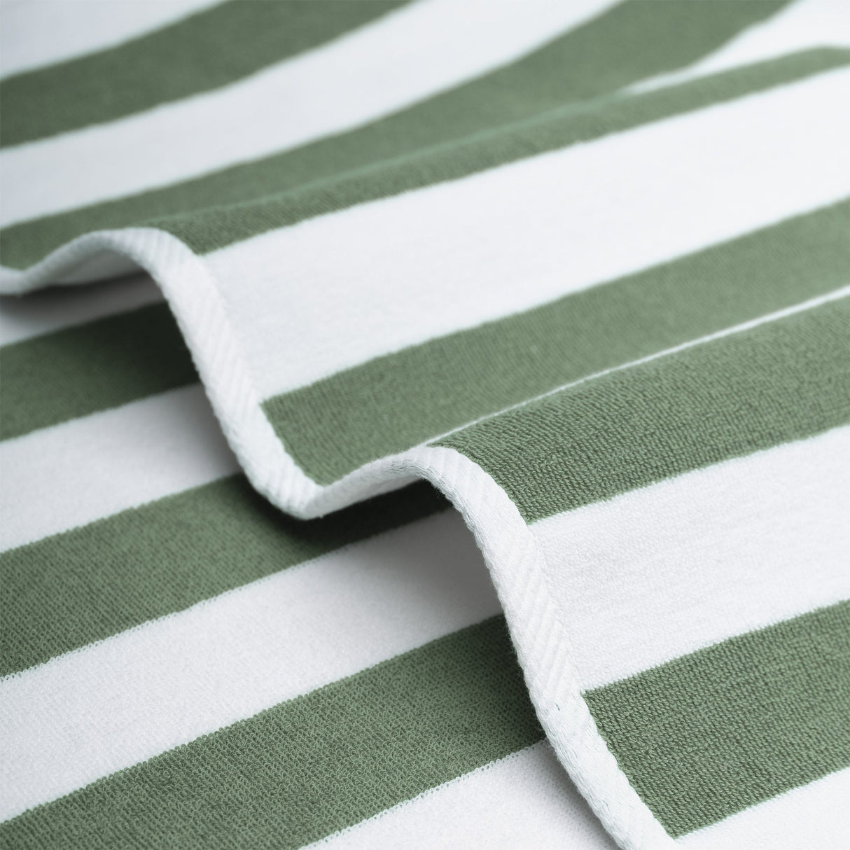 American Soft Linen, Premium Cotton 4 Pack Beach Towels, 30" x 60" Cabana Striped Pool Towels