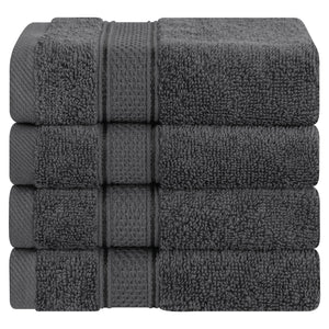 American Soft Linen 100% Cotton, Salem 4 Piece Washcloth Set for Bathroom and Kitchen