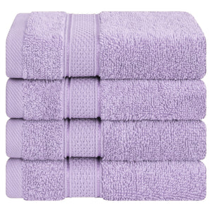 American Soft Linen 100% Cotton, Salem 4 Piece Washcloth Set for Bathroom and Kitchen