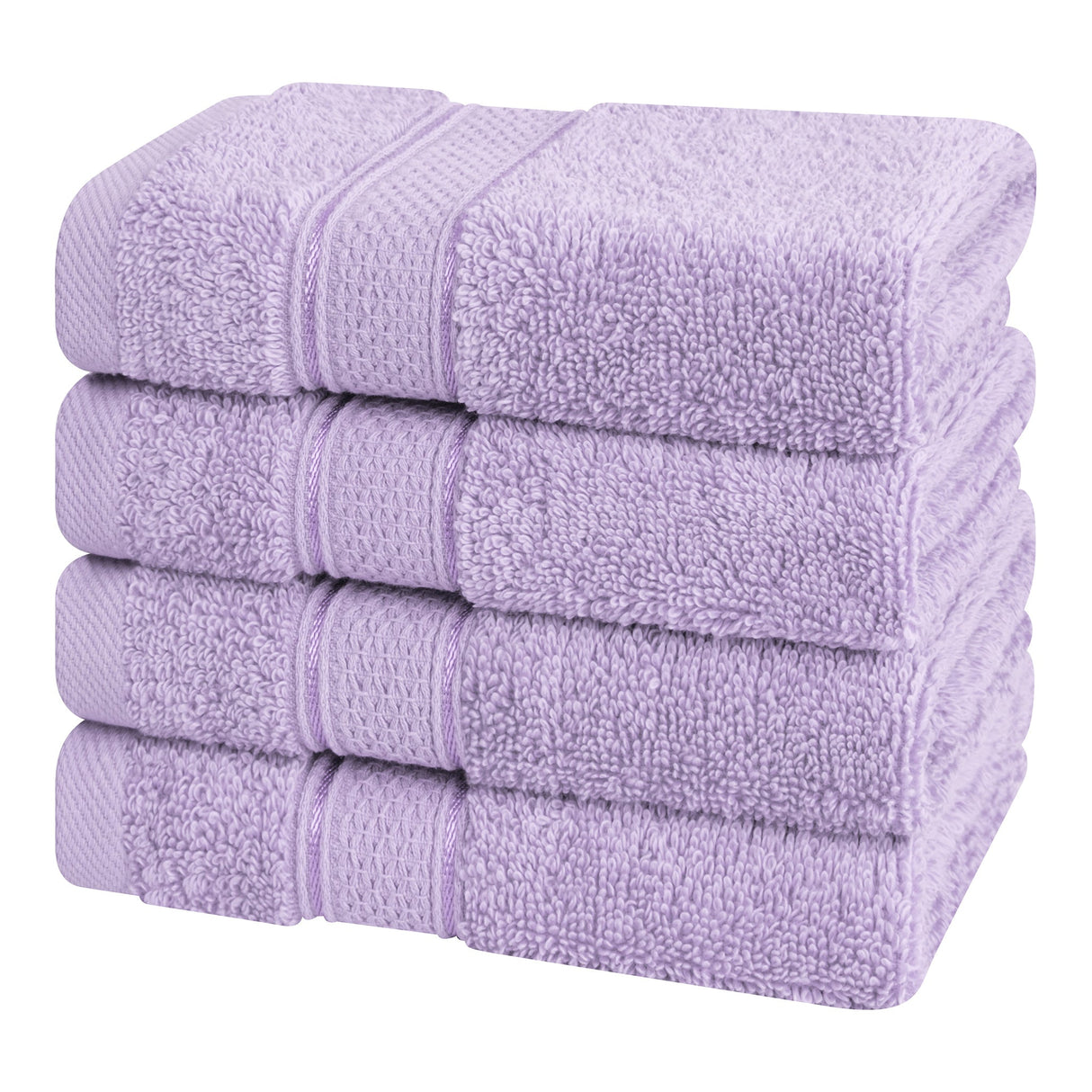 American Soft Linen 100% Cotton, Salem 4 Piece Washcloth Set for Bathroom and Kitchen