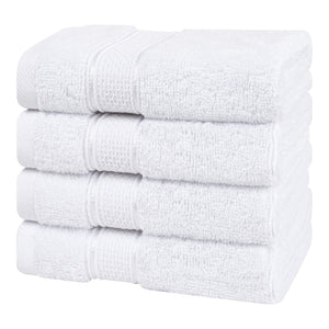 American Soft Linen 100% Cotton, Salem 4 Piece Washcloth Set for Bathroom and Kitchen