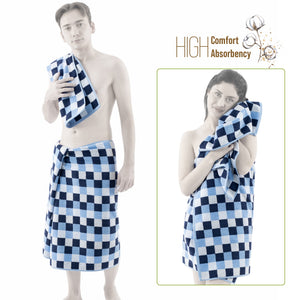 American Soft Linen Wizard Collection 100% Combed Cotton Luxury 6 Piece Towel Set, Yarn Dyed Ultra Soft and Plush 550 GSM Towels for Bathroom
