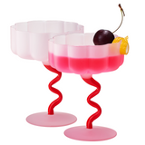 Asteria Champagne Coupe Cocktail Glassware, Set of 2