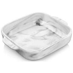 Marble Grey Rectangular Baking Dish for Casseroles