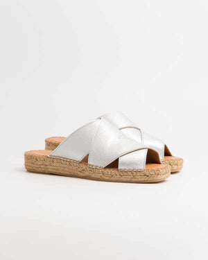 Naguisa Balamo Slides - Silver