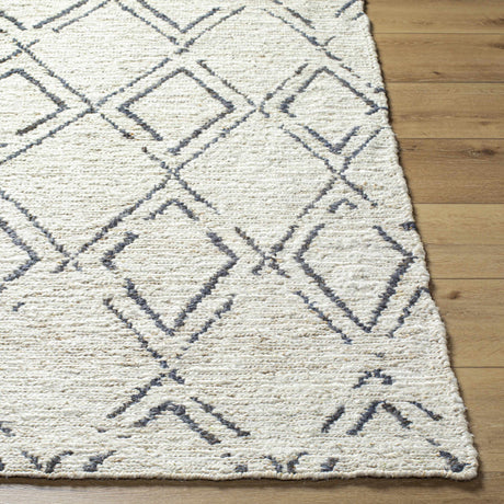 Barlig Beige Trellis Jute Carpet - Clearance