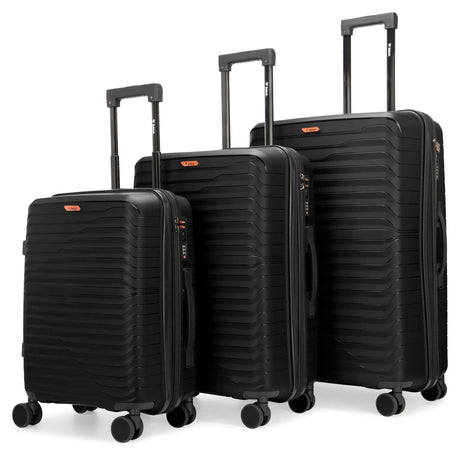 Excavator 3 Piece Expandable Tough Luggage Set