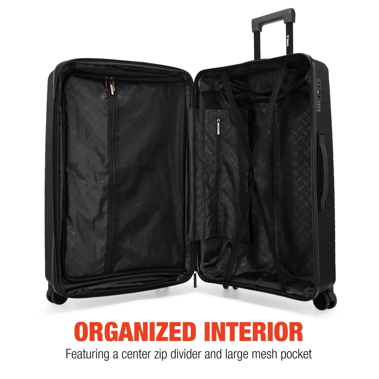 Excavator 3 Piece Expandable Tough Luggage Set