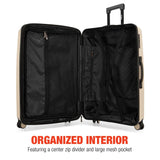 Excavator 3 Piece Expandable Tough Luggage Set