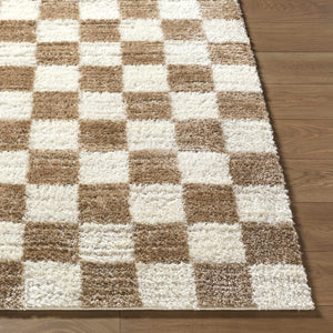 Belita Cream Luxe Shag Area Rug