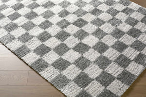 Belita Charcoal Luxe Shag Area Rug