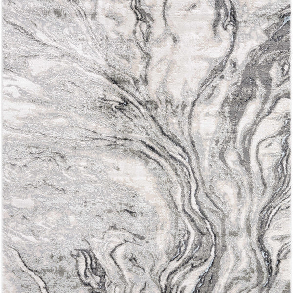 Brandi Gray Marble Area Rug