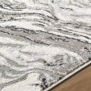 Brandi Gray Marble Area Rug