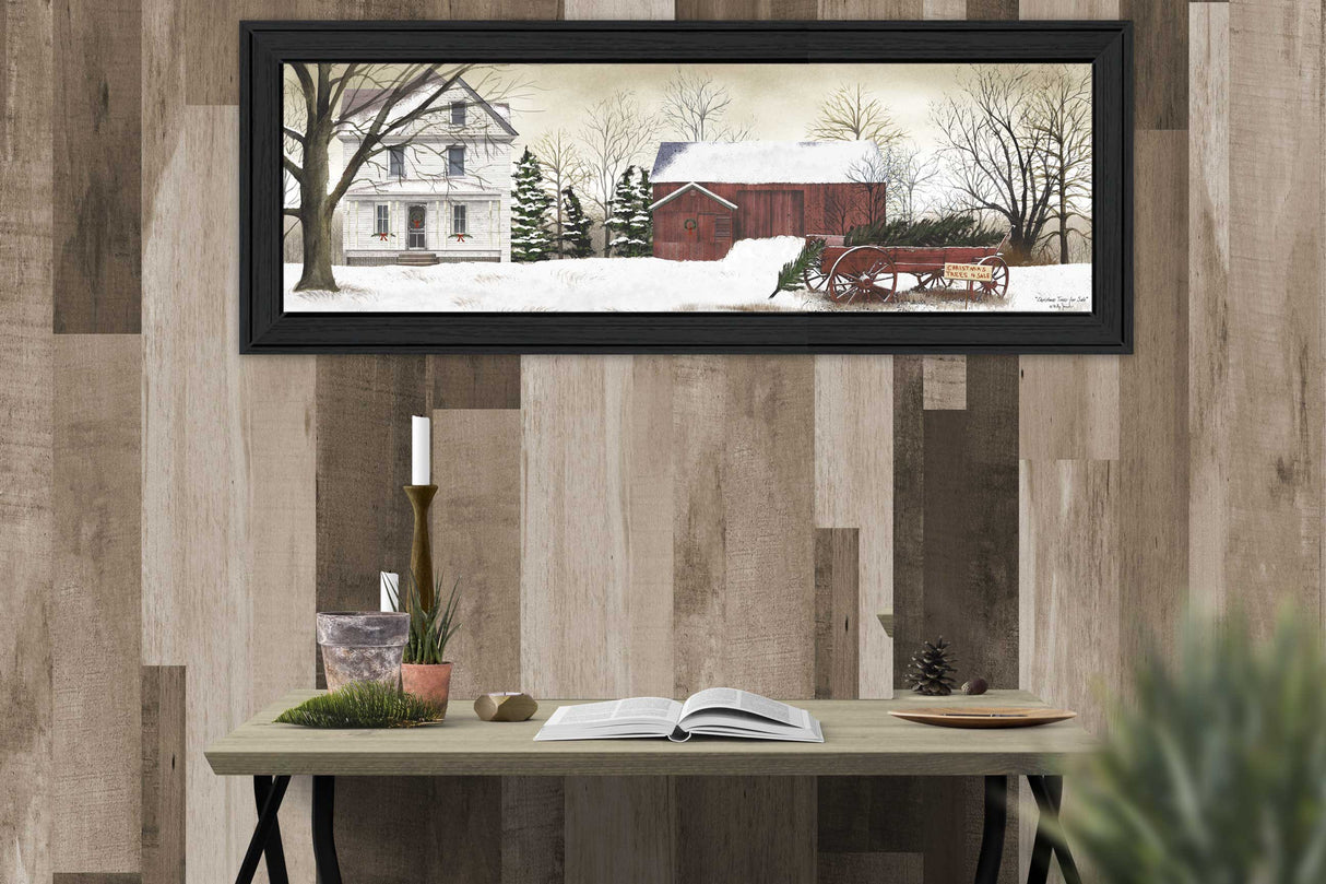 Trendy Decor 4U Christmas Trees Framed Wall Art