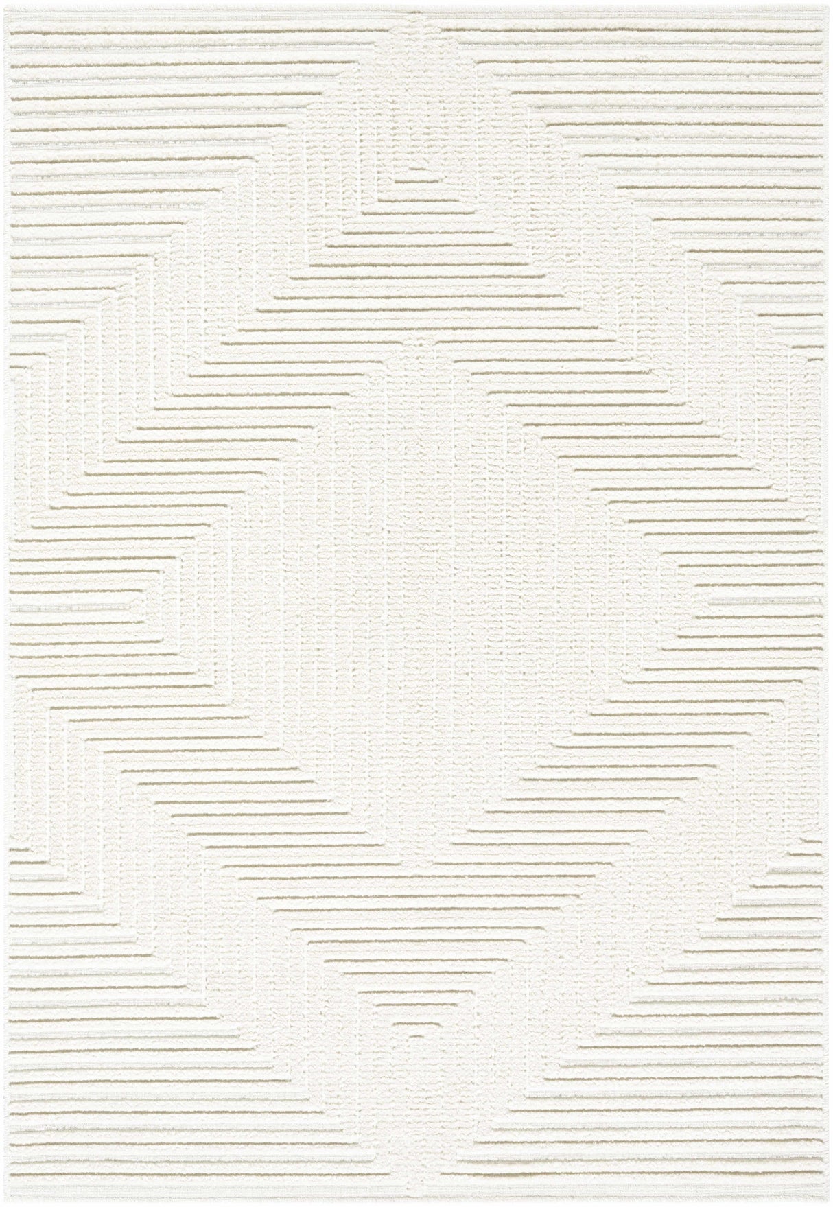 Briana Off-White Washable Area Rug