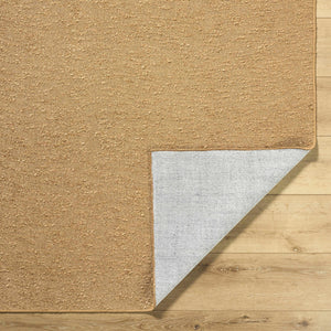 Breena 3D Solid Brown Washable Area Rug