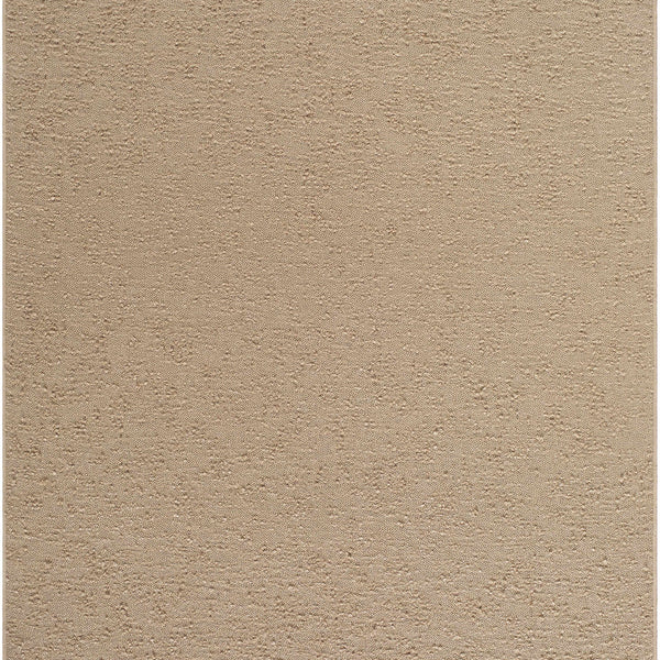 Breena Solid Taupe Washable Area Rug