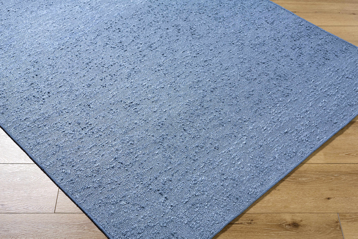 Breena Slate Blue Washable Area Rug
