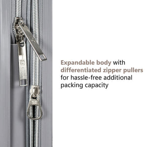 Snakeskin 3-Piece Expandable Classy Luggage Set