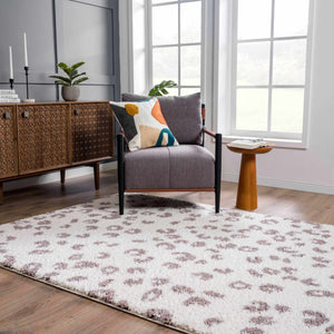 Zhen Pink Spots Leopard Rug - Clearance