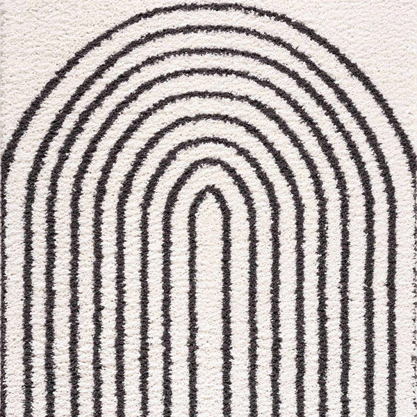 Bauer Plush Black Rainbow Rug - Clearance