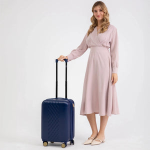 Diamond 3 Piece Expandable Chic Luggage Set