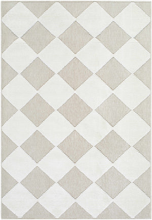 Bosley Beige Washable Area Rug