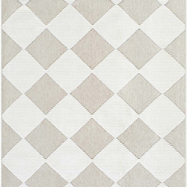 Bosley Beige Washable Area Rug