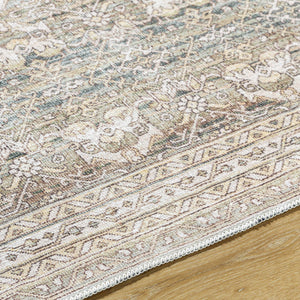Billie Vintage Flat Pile Washable Rug