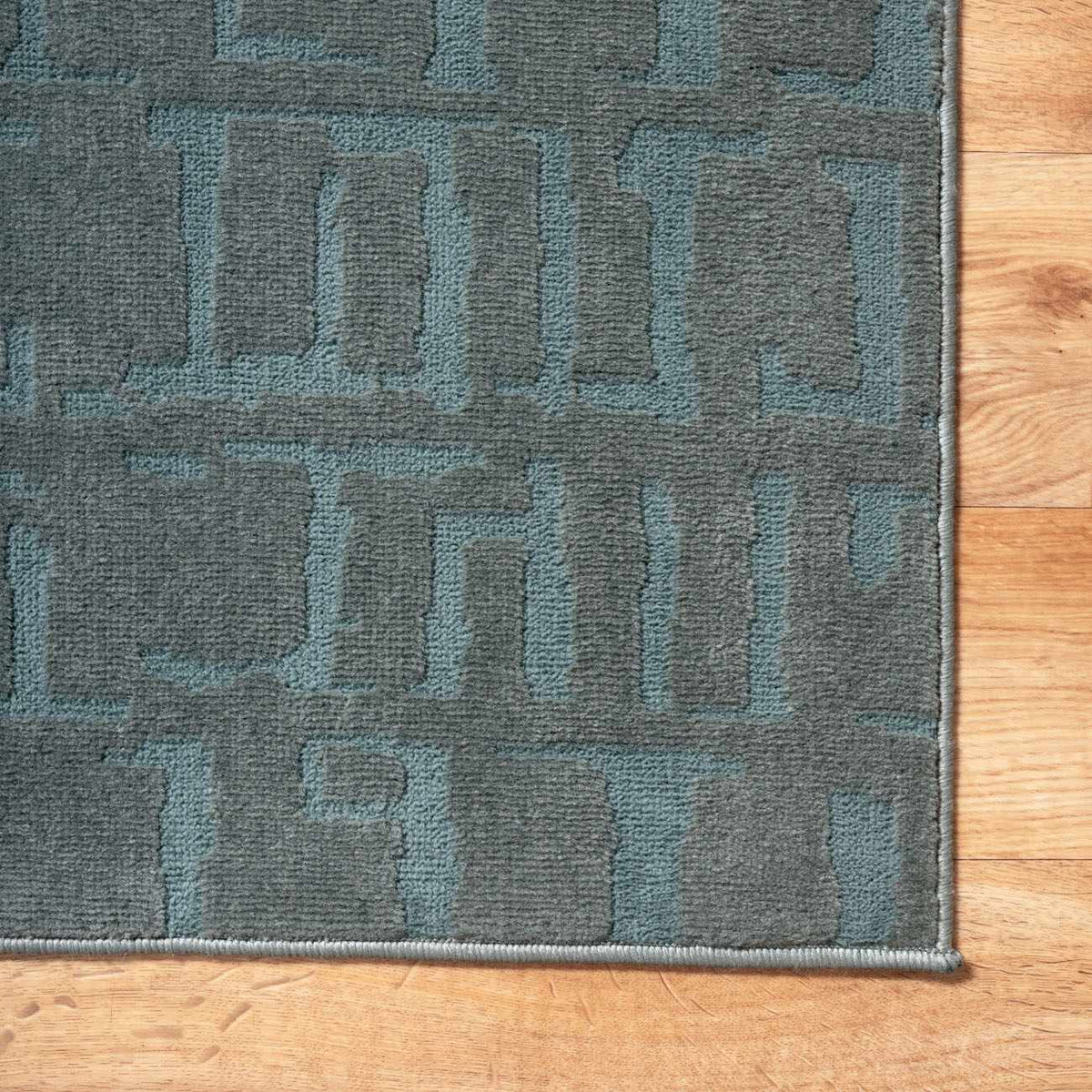 Dragan Teal Modern Area Rug