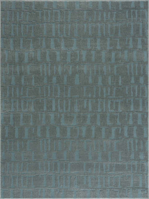 Dragan Teal Modern Area Rug