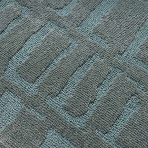 Dragan Teal Modern Area Rug
