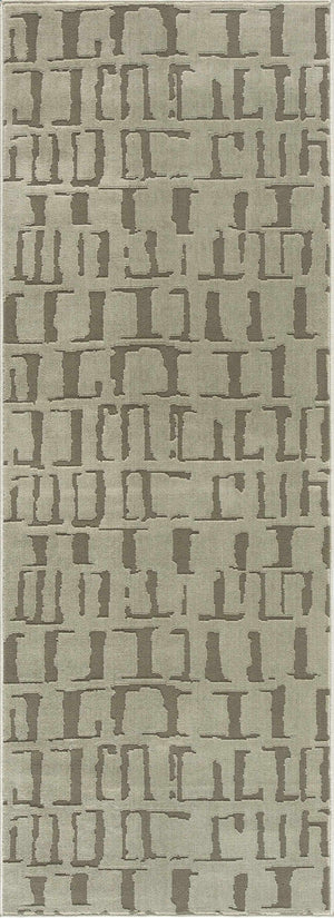 Dragan Green Modern Washable Area Rug