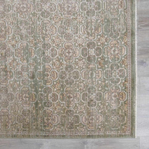 Galey Alix x Livabliss Vintage Oriental Boho Olive Myrtle Avenue II Area Rug