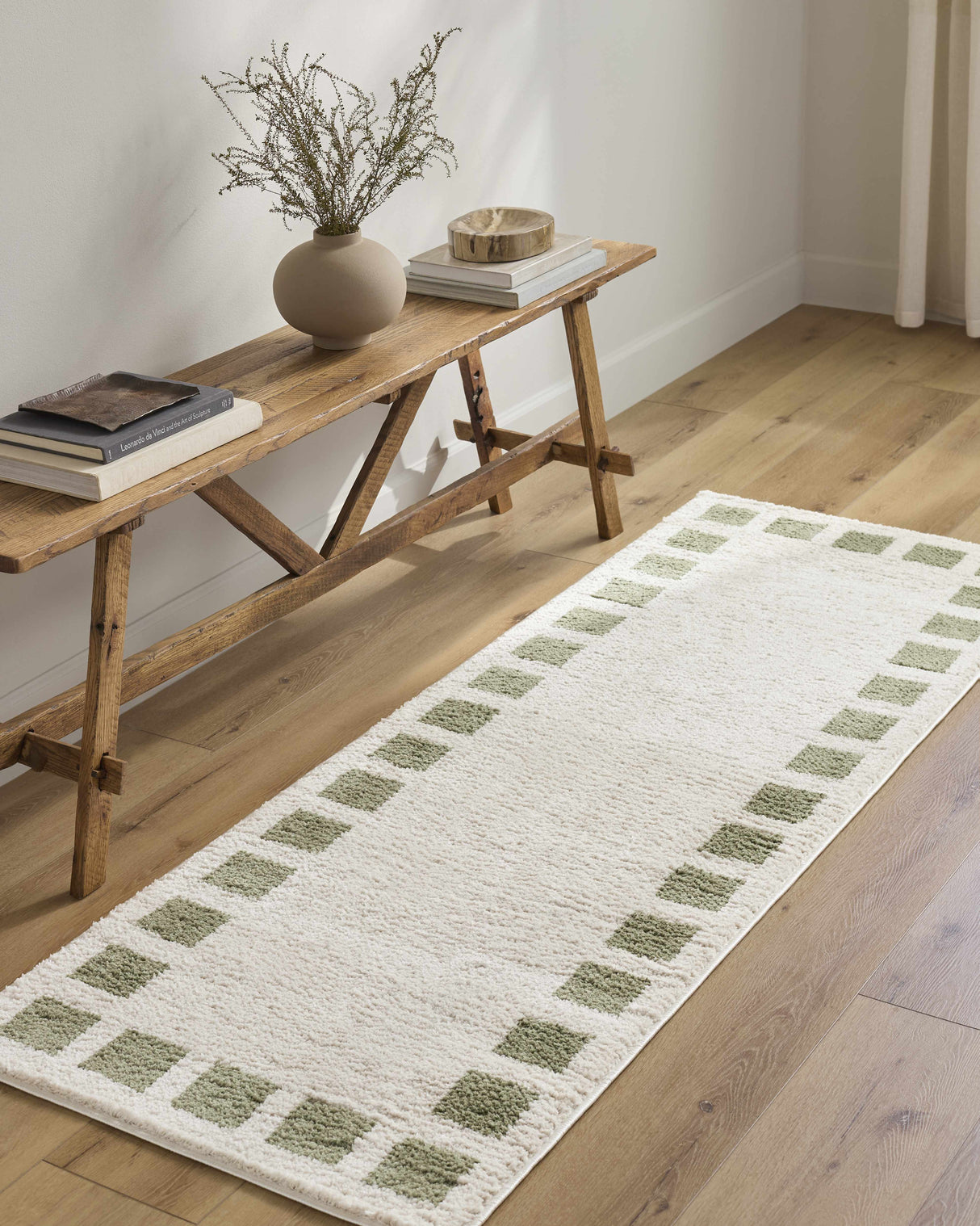 Beynon Green Washable Area Rug