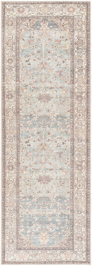 Bahram Vintage Flat Pile Washable Rug