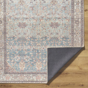 Bahram Vintage Flat Pile Washable Rug