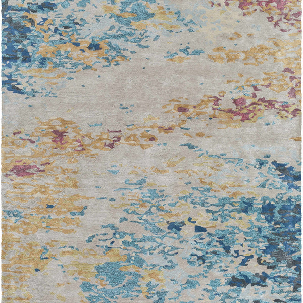 Bualan Stone Pattern Wool Blend Rug - Clearance