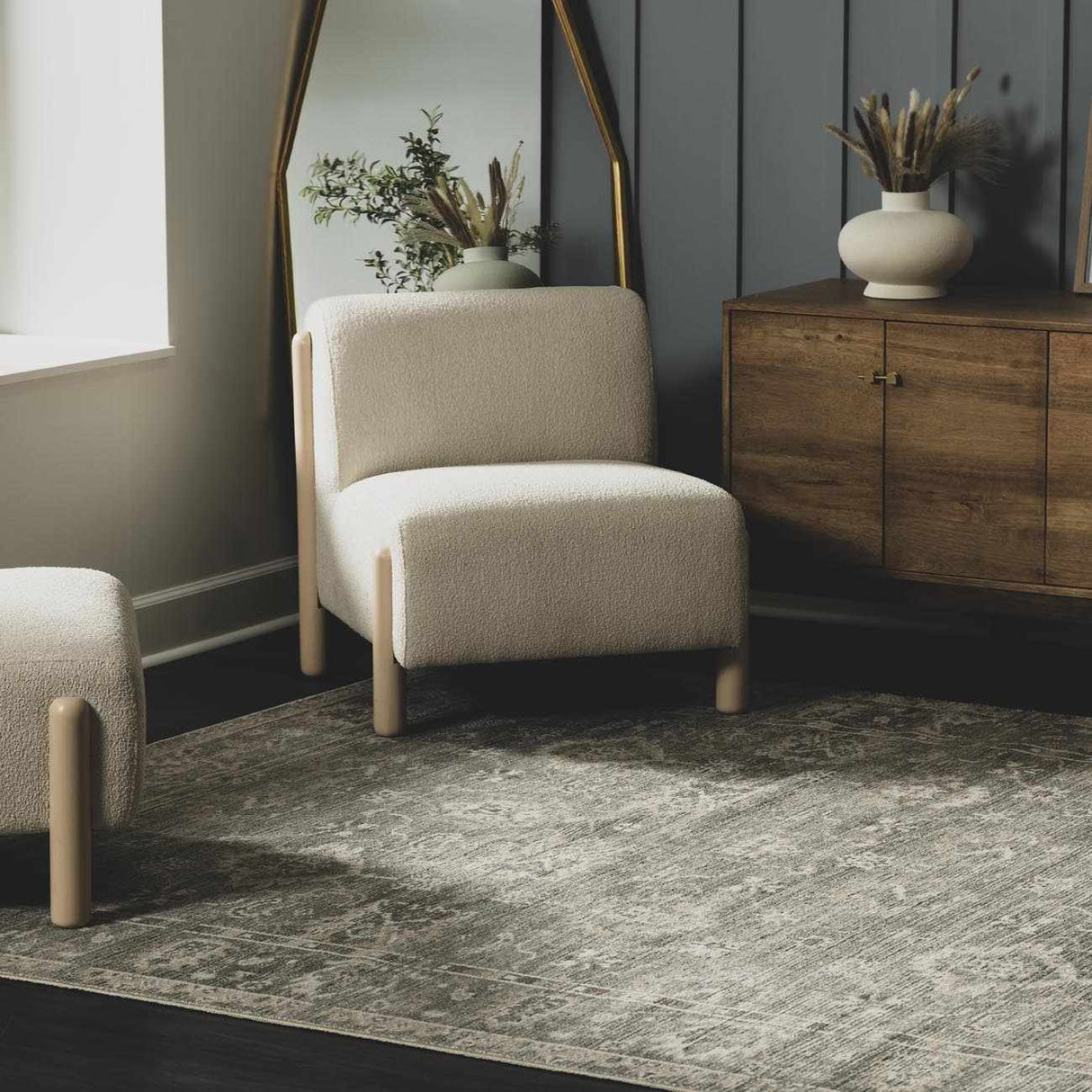 Collins Avenue I Vintage Oushak Area Rug