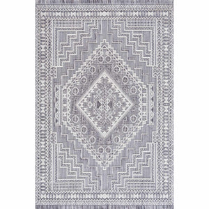 Alya 3D Saxony  with Fringes Area Rug - Clearance